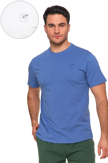 T-Shirt męski z samolocikiem